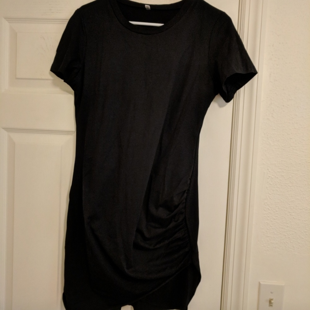 Rouched t-shirt dresses